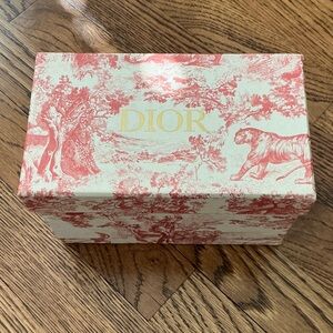Dior Red and Cream Toile de Jouy Box